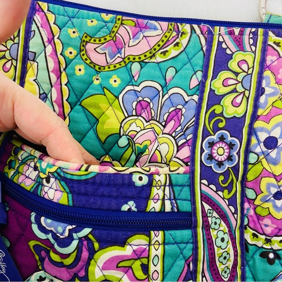 Vera Bradley colorful paisley Hipster Crossbody vibrant Heather pattern - Picture 12 of 16